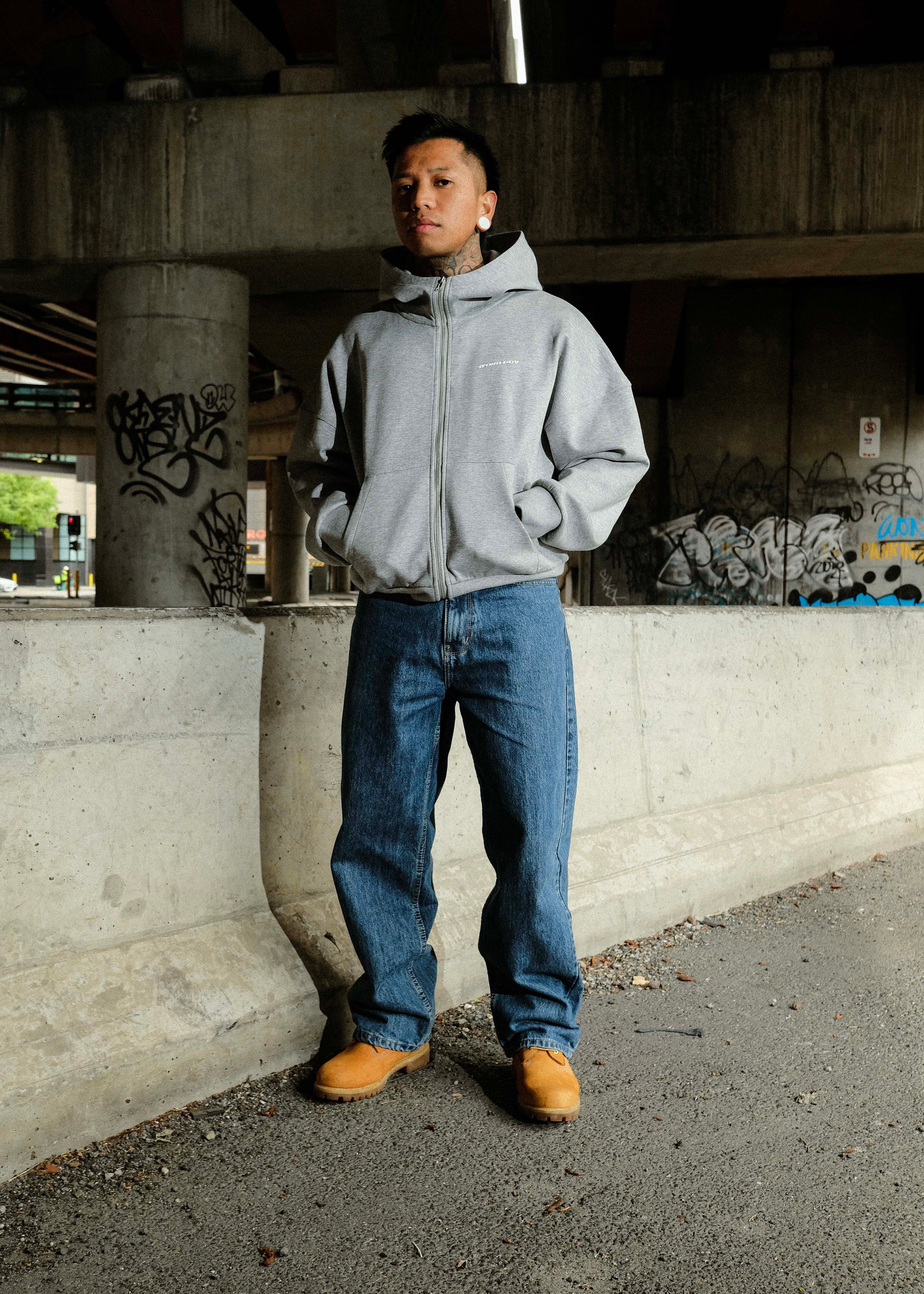 Muted Heat 'Grey' Zip Sweat – yourPOV