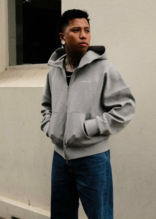 Muted Heat 'Grey' Zip Sweat